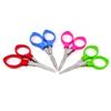 yueton 4pcs Colorful Plastic Handle Folding Safety Scissors Travel Scissors with Keychain Holes Hidden Stainless Steel Blades for Craft Fishing Use view 3