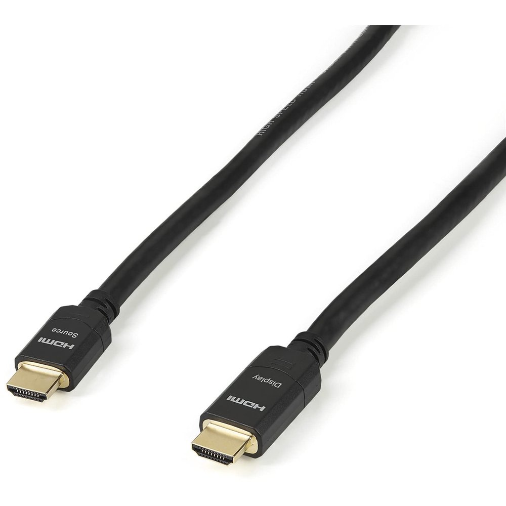 StarTech.com 65 ft (20m) High Speed HDMI Cable Male to Male - Active - 28AWG - CL2 Rated In-wall Installation - Ultra HD 4K x 2K - Active HDMI Cable (HDMM20MA) Black