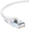InstallerParts Ethernet Cable CAT6 Cable Shielded (SSTP/SFTP) Booted 0.5 FT - White - Professional Series - 10Gigabit/Sec Network/High Speed Internet Cable, 550MHZ view 1