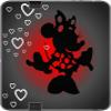 Cute Mouse Silhouette Hearts Design Print Image Vinyl Decal Sticker Skin by Trendy Accessories for Kindle Fire HD 7 view 1