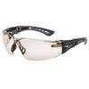 boll Safety 40209, Rush+ Safety Glasses Platinum, Black & Grey Frame, CSP Lenses view 1