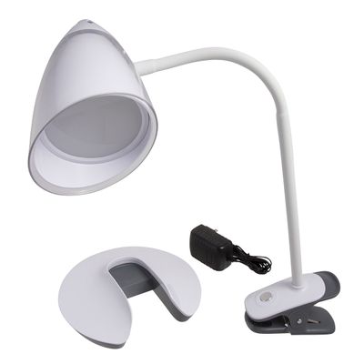 Illuminator 41898 2-in-1 Clip-On Flex LED Desk Lamp with Removable Base