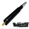 Combo VMS Racing 50 Cal Caliber BLACK with SILVER TIP BULLET ANTENNA & BLACK HOUSING Cover in Billet Aluminum Stubby Short for Jeep Wrangler JK Sahara Sport Rubicon Unlimited Freedom Fifty view 3