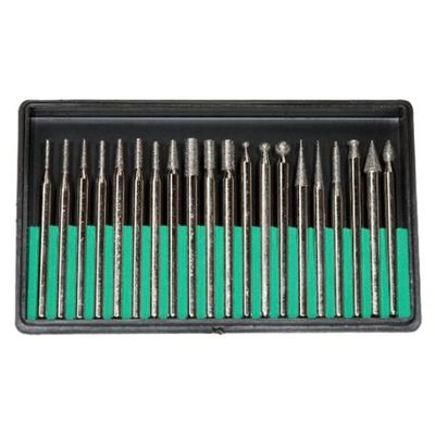 Diamond Point Bit Set 20 Pieces - 180 Grit - SFC Tools - 11-503