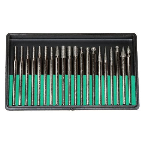 Diamond Point Bit Set 20 Pieces - 180 Grit - SFC Tools - 11-503