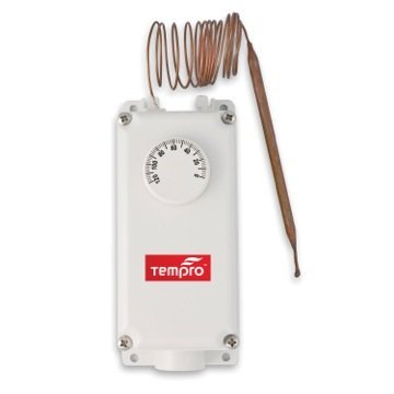 Tempro TP506 Line Voltage Thermostat 60" Extended Bulb, 30F - 110F, 24V - 600V, SPDT