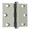 idh by St. Simons 83030-026 Professional Grade Quality Genuine Solid Brass Full Mortise Door Hinge, Polished Chrome, 3 x 3-Inch, Pair view 1