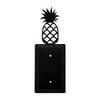 Village Wrought Iron EC-44 8 Inch Pineapple -Single Electrical Cover, Black view 1
