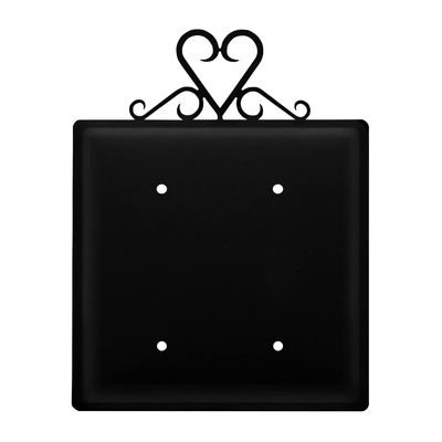 Village Wrought Iron Heart Double Blank Cover