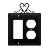 Village Wrought Iron Heart GFCI & Outlet view 1