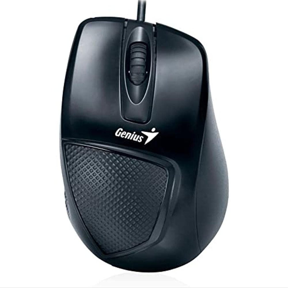 Genius 48657-8-0 Ergonomic USB Mouse, Black