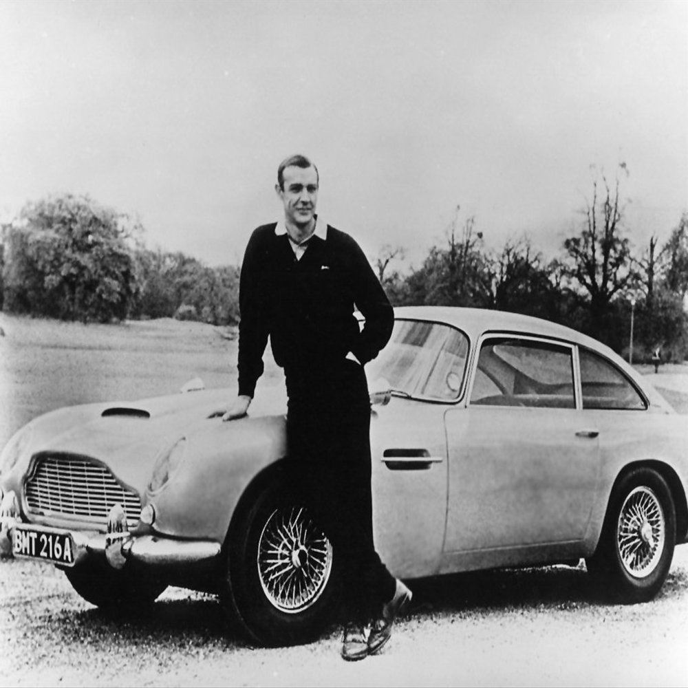 Eddy's Entertainment Sean Connery 1960s Aston Martin DB5 James Bond 8x10 Silver Halide Archival Quality Reproduction Photo Print