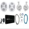 Rockville RMSTS65W Bundle: Pair 6.5-in 800-Watt Waterproof Marine Speakers, RMWK4 4 AWG Wire Kit, Pair RWB70W 6.5 in 250-Watt Wakeboard Speakers, Krypton MF4 2400-Watt Peak/600-Watt RMS Amp, 4-Items view 1