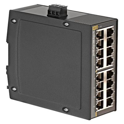 24030160010 - Switch, Ha-VIS eCon 3000, 16 Ports, Commercial, Unmanaged Fast Ethernet, DIN Rail, RJ45 x 16