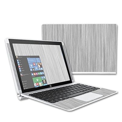 MightySkins Skin Compatible With HP Pavilion x2 10.1" (2015) Laptop case wrap cover sticker skins Steel