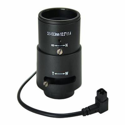 ACTi PLEN-2200 Vari-Focal f3.1-13.3mm, DC Iris, 1/2.3" Sensor, F1.4-4.0 Aperture, Manual Focus, CS Mount Lens for use with E271 (Bundled) Box Camera
