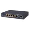 Planet 4-Port 10/100/1000T 802.3at POE + 2-Port 10/100/1000T, GSD-604HP (POE + 2-Port 10/100/1000T Desktop Switch (55W POE Budget, External Power Supply)) view 1
