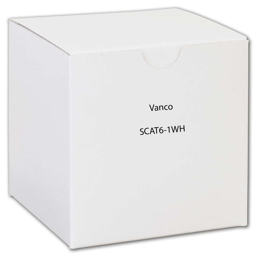 Vanco Scat6-1WH Scat6-1GY Super Slim Cat6 1ft - White