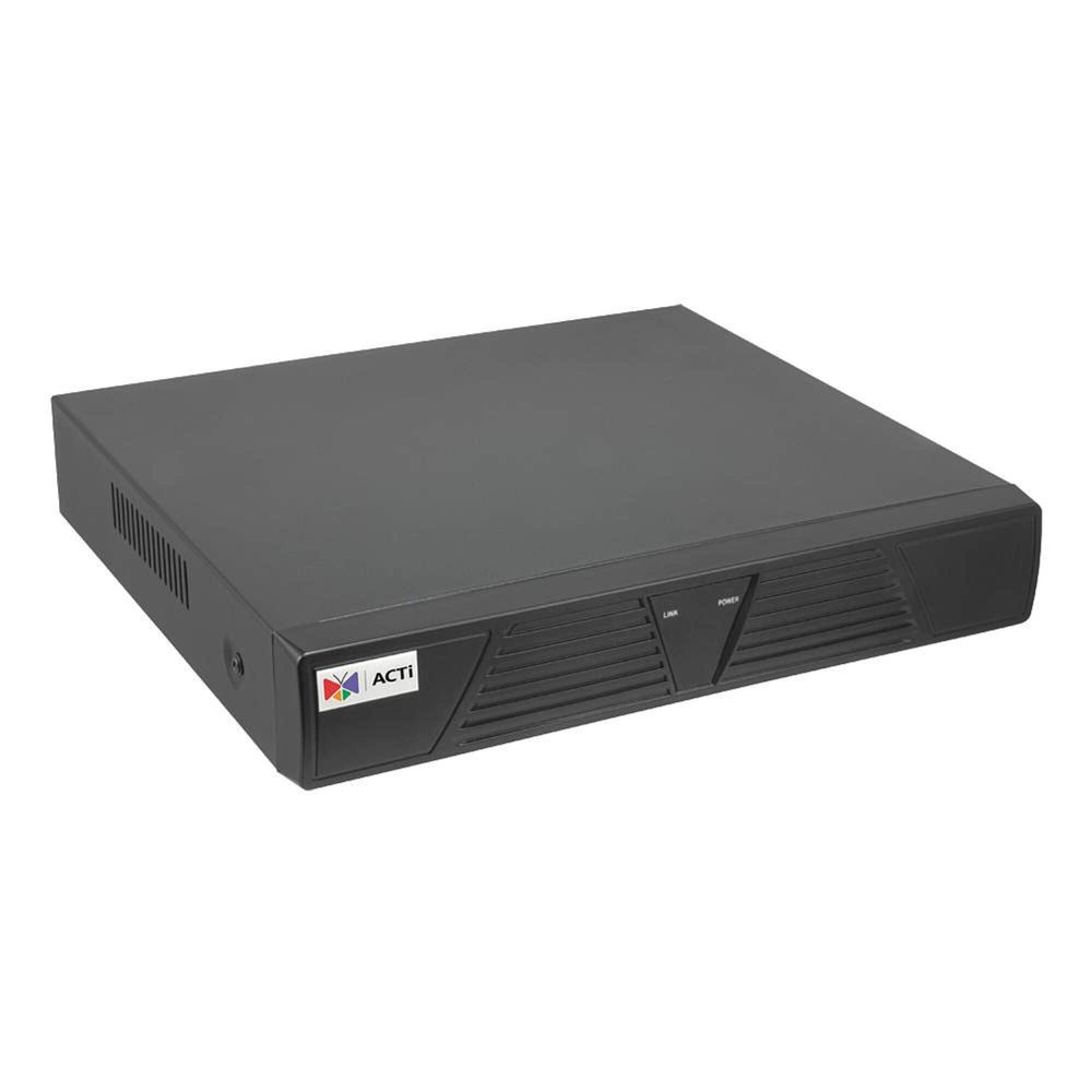 ACTi ENR-010P 4-Channel 1-Bay Mini Standalone NVR with 4-port PoE Connectors, Recording Throughput 16 Mbps, HDMI Port, Remote Access, Video Export via USB, Plug & Play with Built-in DHCP Server