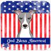 Caroline's Treasures BB2166MP American Flag and Italian Greyhound Mouse Pad, Hot Pad or Trivet for Home Office Gaming Working Computers Laptop Mouse Mat,Washable Large Mousepad view 2