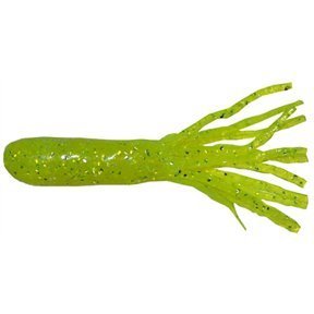 Arkie Lures DDT-350-49 3.5" Salty Double Dipped Tubes- #49 Chart Silver