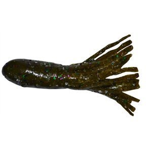 Arkie Lures DDT-350-232 3.5" Salty Double Dipped Tubes- #232 Green Pumpkin Candy