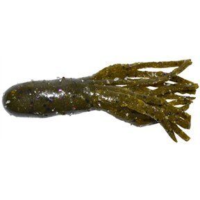Arkie Lures DDT-350-375 3.5" Salty Double Dipped Tubes- #375 Green Pumpkin Purple