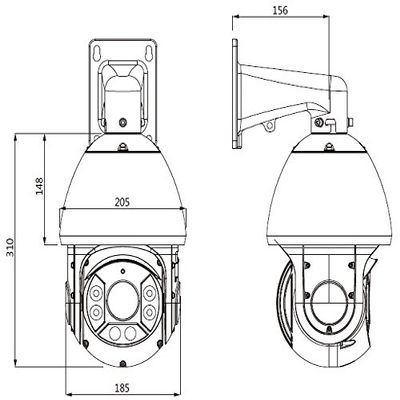 1 Megapixel 720P HD Indoor/Outdoor OSD 20x Optical - Full Sized