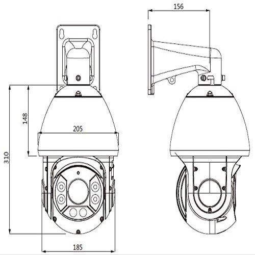 1 Megapixel 720P HD Indoor/Outdoor OSD 20x Optical - Full Sized