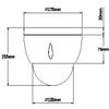 2 Megapixel 1080P HD Indoor/Outdoor OSD 12x Optical 16x - Mini - PTZ - Ceiling Mount view 2