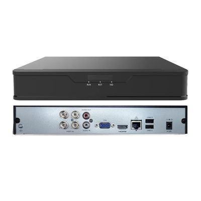 1stPV H.265 4ch 5MP Lite Hybrid 5-in-1 TVI/AHD/CVI/IP Surveillance Video Recorder Standalone CCTV DVR NVR System for Analog & IP Security Cameras, Remote Access, Motion Detection, 2TB HDD (no PoE)