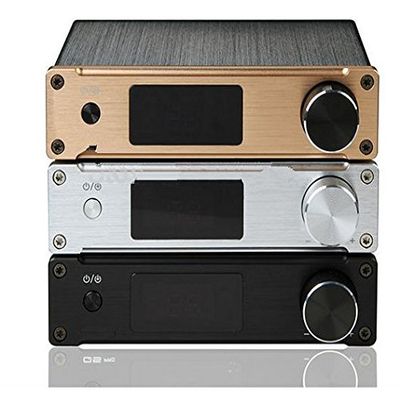 GOWE 192khz Optical Coaxial USB DAC Amplifier Digital high power 45wx2 AMP with Remote Control color:golden