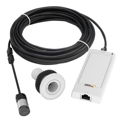 Axis Communications Network Surveillance Camera - Color - 1280 x 720-720p - Fixed iris - Fixed Focal - LAN 10/100 - MPEG-4, MJPEG, H.264 - PoE