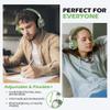 AILIHEN C8 Headphones Wired, On-Ear Headphones with Microphone and Volume Control, Corded 3.5mm Headset for Boys Girl School Smartphones Chromebook Laptop Computer Tablets Airplane Travel (Grey/Green) view 2