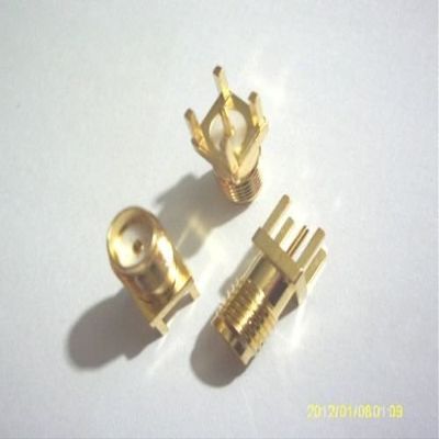 2pcs Gold SMA Female Jack Panel Mount PCB Straight Solder RF Coax Adapter Ships from USA