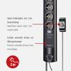 19.500 A Surge Protection Socket Strip 7 Sockets Black 1153300467 view 3