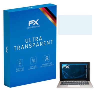 atFoliX Screen Protection Film compatible with Asus VivoBook S200E Screen Protector, ultra-clear FX Protective Film (2X)