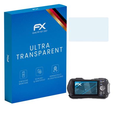 atFoliX Screen Protection Film compatible with Pentax Optio WG-3 / WG-3 GPS Screen Protector, ultra-clear FX Protective Film (3X)