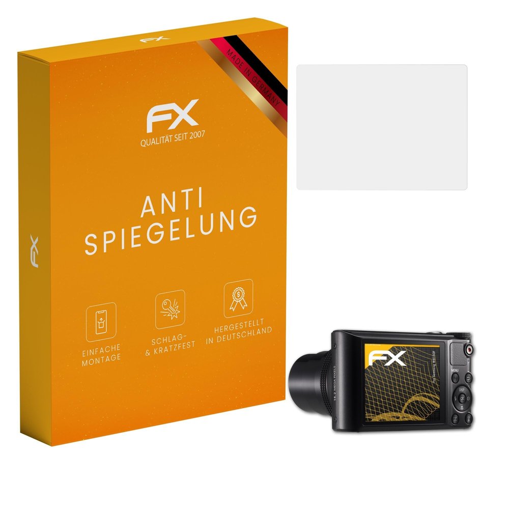 atFoliX Screen Protector compatible with Samsung WB150F Screen Protection Film, anti-reflective and shock-absorbing FX Protector Film (3X)