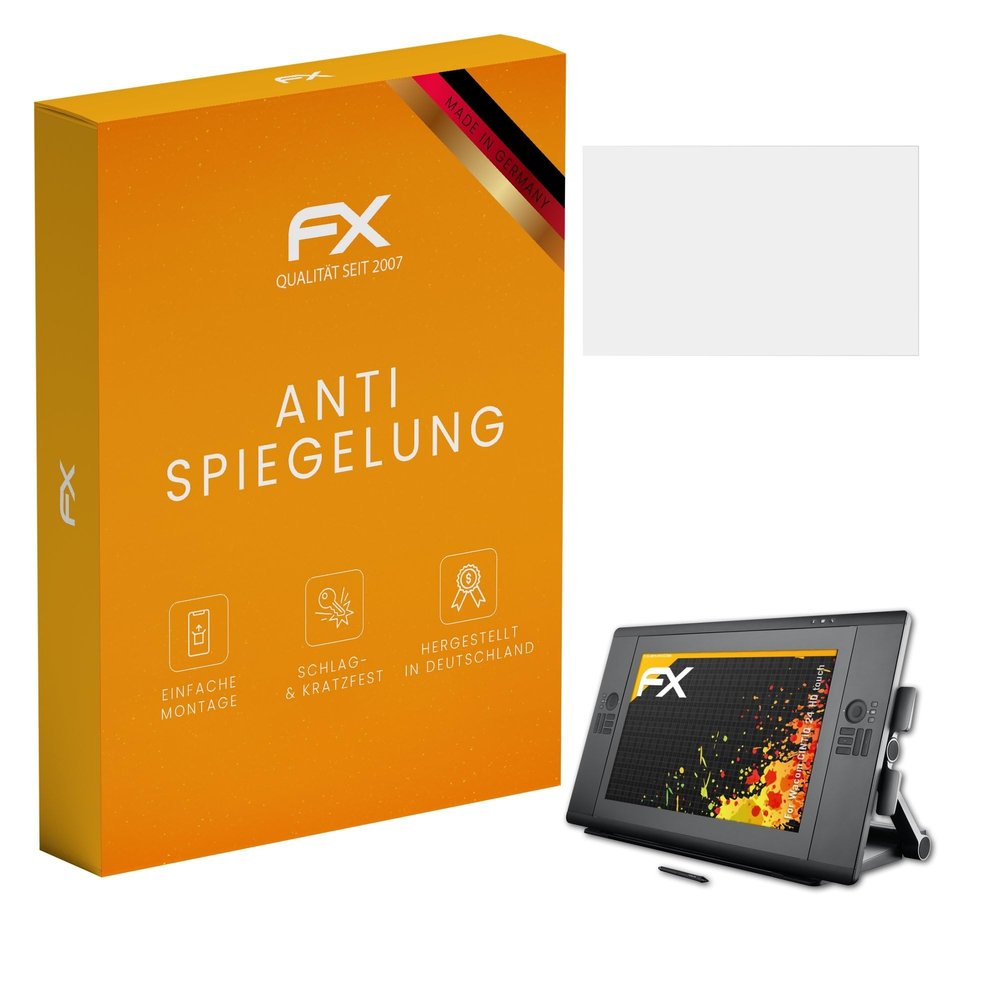 atFoliX Screen Protector compatible with Wacom CINTIQ 24 HD touch Screen Protection Film, anti-reflective and shock-absorbing FX Protector Film (2X)