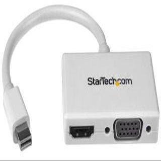 StarTech Accessory MDP2HDVGAW 2-in-1 Mini-DisplayPort to HDMI/VGA Converter A/V Adapter Retail