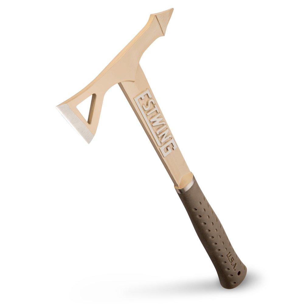 ESTWING Tomahawk Axe - 16.25" USA Made Lightweight Hatchet with Forged Steel Construction & Shock Reduction Grip - ETTA