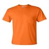 Cotton 6 oz. Pocket T-Shirt (G230) Safety Orange, M (Pack of 12) view 1