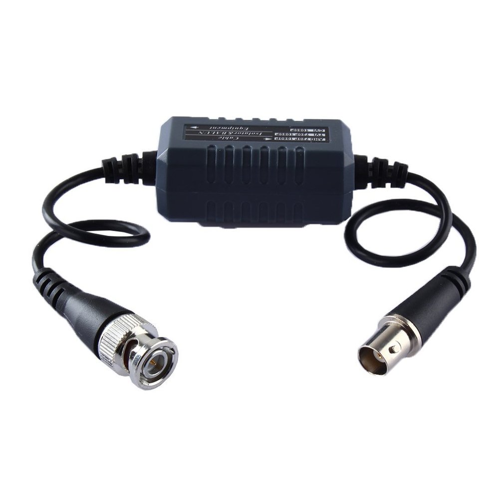 DirectNine Basics HD CVI TVI AHD Coaxial Ground Loop Isolator Video Balun BNC Male to Female Anti-jamming