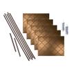 FASDE Monaco Decorative Vinyl Backsplash 15 sq ft Kit in Oil-Rubbed Bronze view 1
