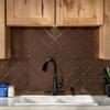 FASDE Monaco Decorative Vinyl Backsplash 15 sq ft Kit in Oil-Rubbed Bronze view 2