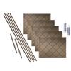 FASDE Monaco Decorative Vinyl Backsplash 15 sq ft Kit in Argent Bronze view 1