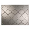 FASDE Monaco Decorative Vinyl Backsplash 15 sq ft Kit in Brushed Nickel view 2
