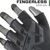 Mechanix Wear M-Pact Fingerless Tactical Impact Resistant Gloves - Impact Protection & Vibration Absorption - Heavy Duty - Machine Washable - Medium - Covert Black view 2