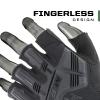 Mechanix Wear M-Pact Fingerless Tactical Impact Resistant Gloves - Impact Protection & Vibration Absorption - Heavy Duty - Machine Washable - Large - Covert Black view 2